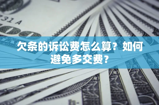 北京欠条的诉讼费怎么算？如何避免多交费？