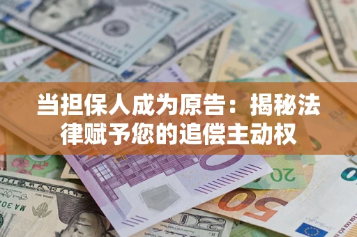北京当担保人成为原告:揭秘法律赋予您的追偿主动权 北京当担保人成为原告:揭秘法律赋予您的追偿主动权